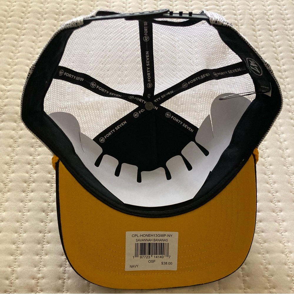 Savannah Bananas 47 Brand SnapBack Rope Hat OSFA Adjustable Mesh Back Trucker - Picture 7 of 11